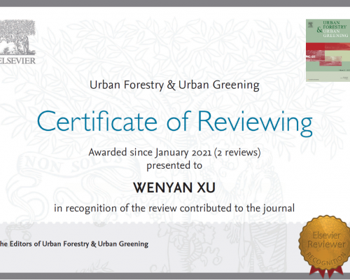 Certificate of reviewing