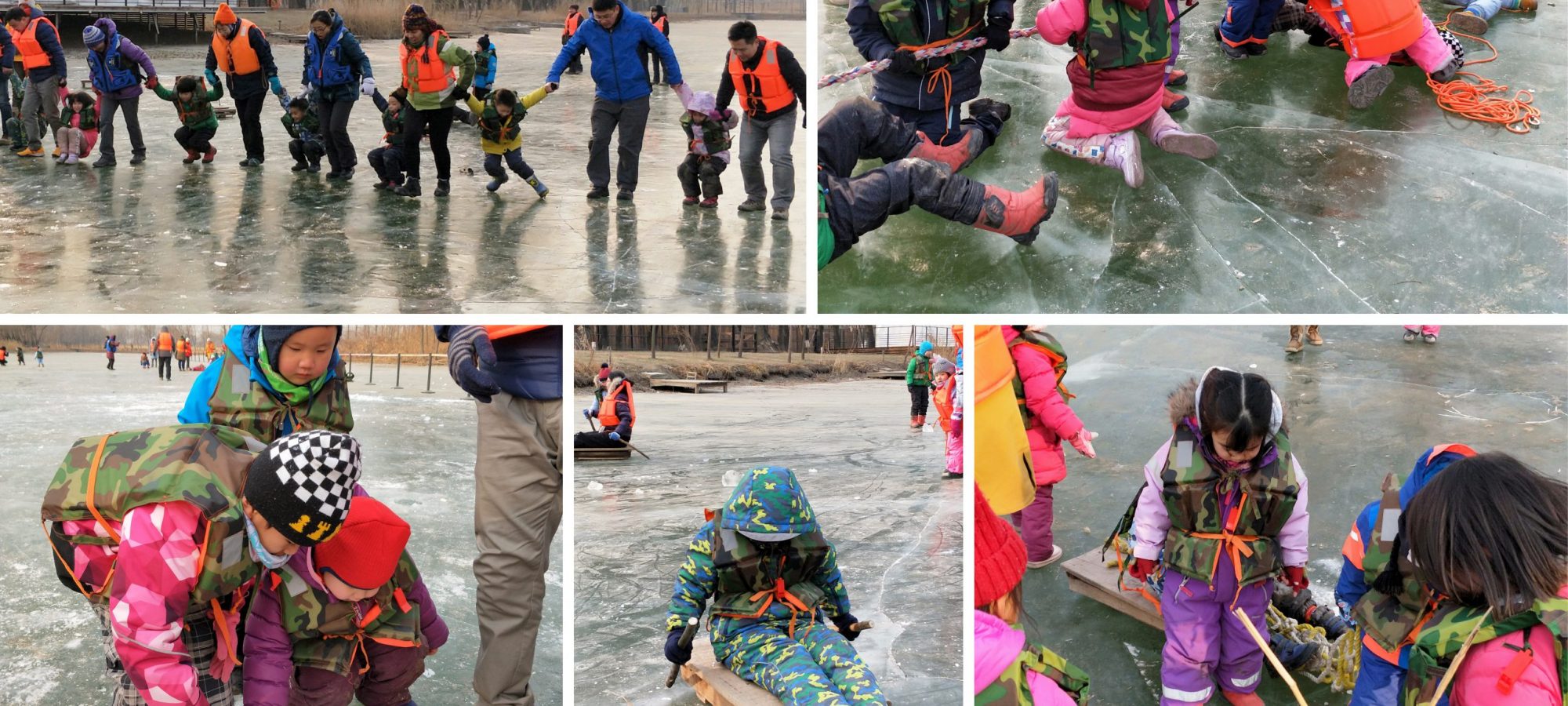 Photos at Hanshiqiao Wetland in Beijing, in January, 2019. The trip mainly help understand an organization of a nature education program in a natural based environment.